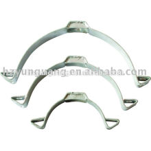pressed steel shackle strap hot-dip galvanized steel pipe clamp power pole band electric pole install fittings
